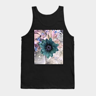 Green Flower Tank Top